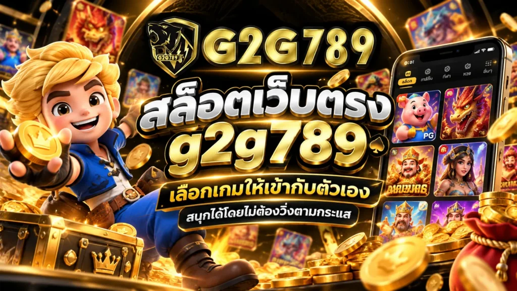 สล็อตเว็บตรง g2g789 เลือกเกมให้เข้ากับตัวเอง สนุกได้โดยไม่ต้องวิ่งตามกระแส